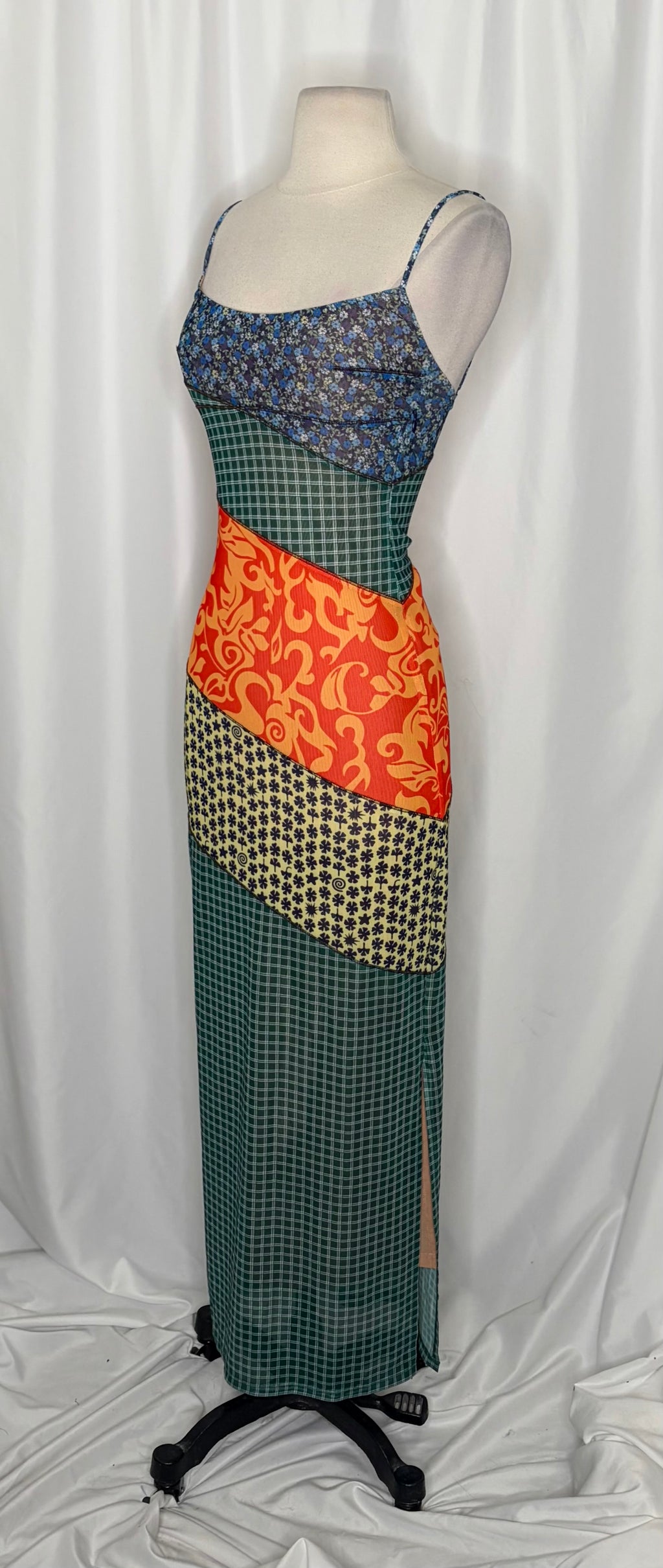 MIAOU x Paloma Elsesser Thais Patchwork Maxi Dress Sweet Legend Vacation X-Small