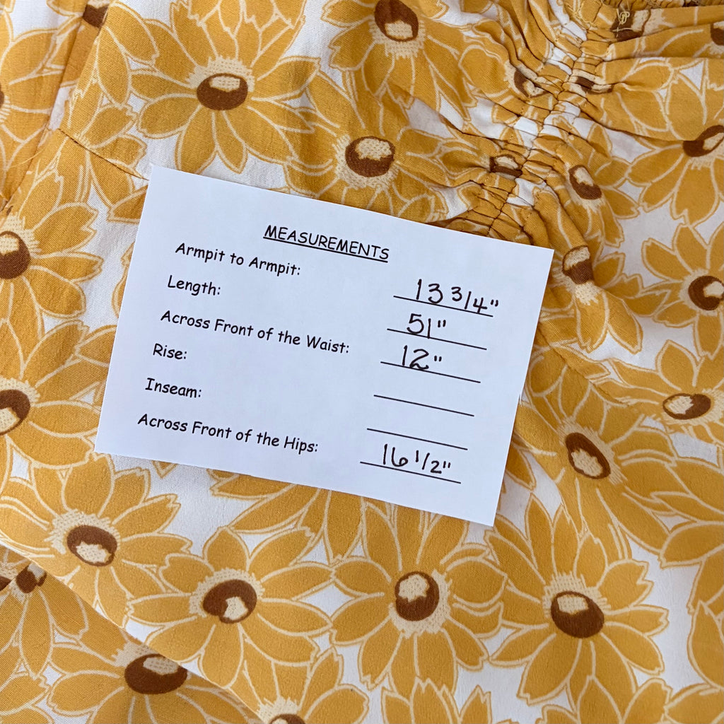 FREE PEOPLE Rosalee Midi Dress Yellow Combo Floral Cutout Back Boho X-Small