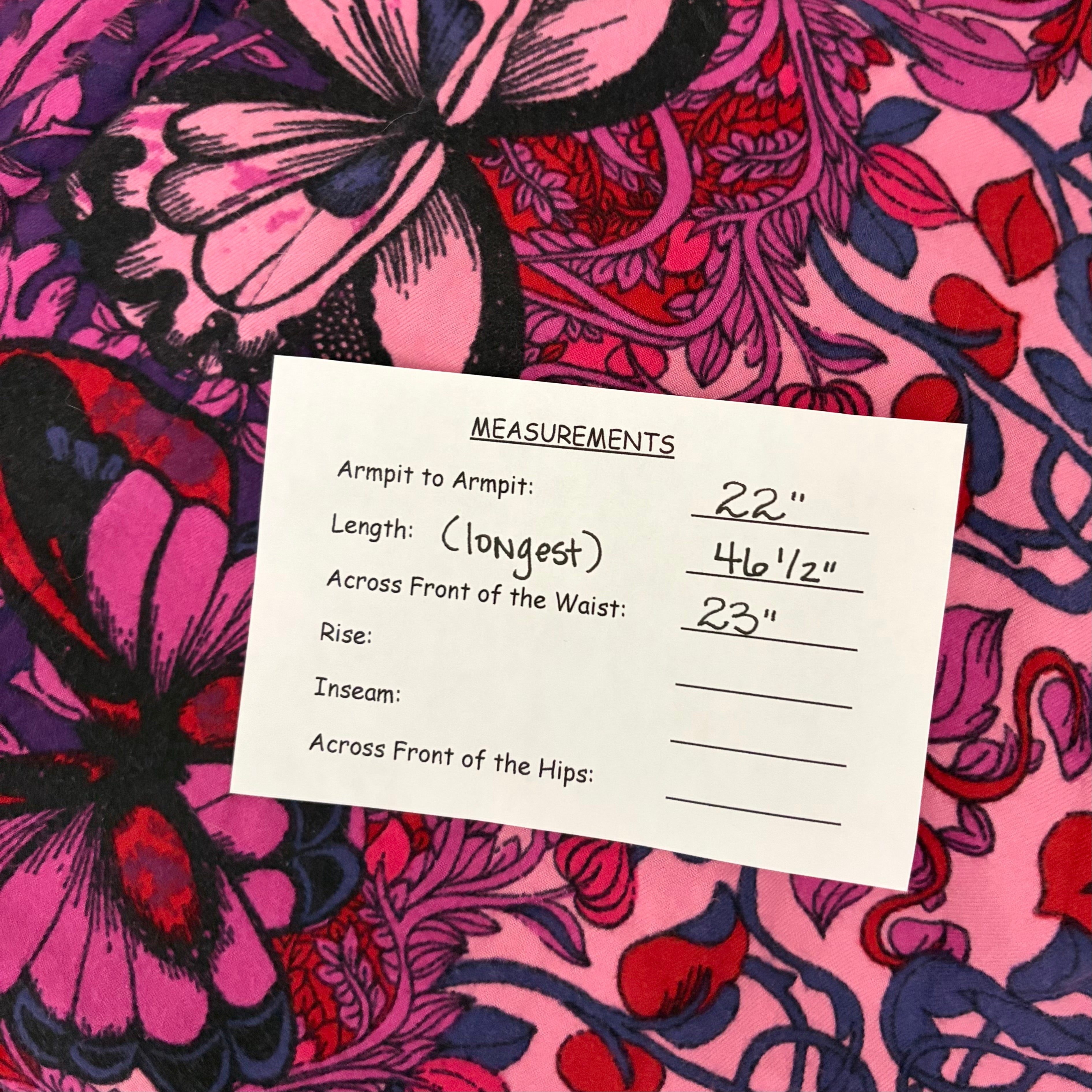 Alexandra Farmer ANTHROPOLOGIE Whimsy Flannel Sleep Dress Floral Butterfly M