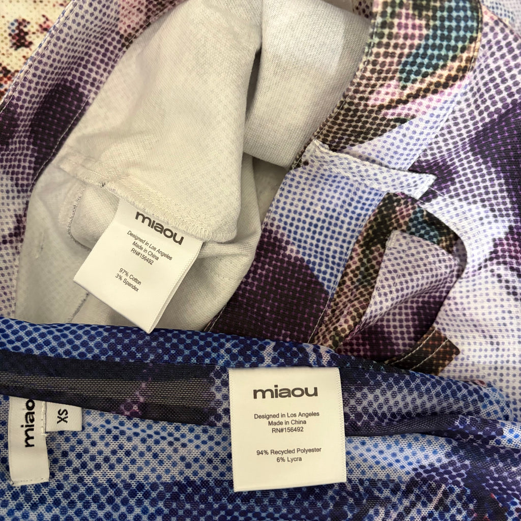 MIAOU Aphex Corset Top Atlas Pants Memoirs Print 2 Piece Set X-Small