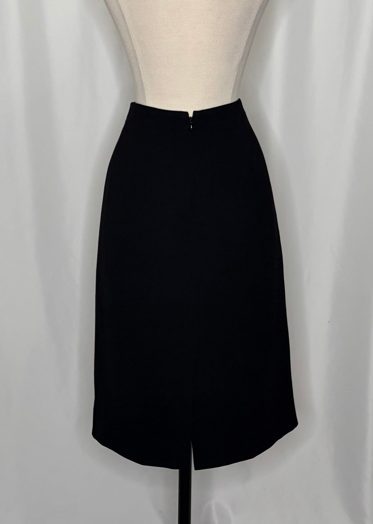 J. CREW 365 Crepe Cropped Top Pencil Skirt 2 Piece Skirt Set Black Solid Size 0