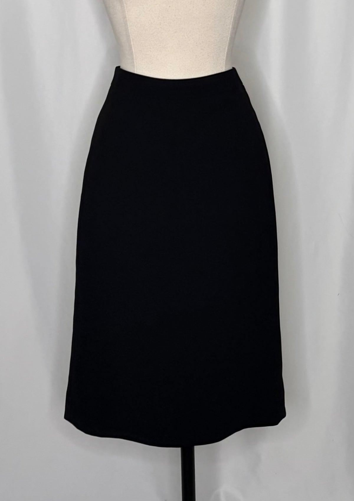 J. CREW 365 Crepe Cropped Top Pencil Skirt 2 Piece Skirt Set Black Solid Size 0
