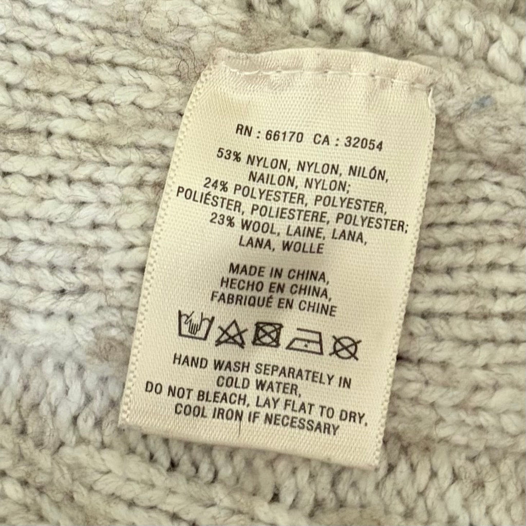 Anthropologie ANGEL OF THE NORTH Anais Cardigan Sweater Wool Blend Gray X-Small