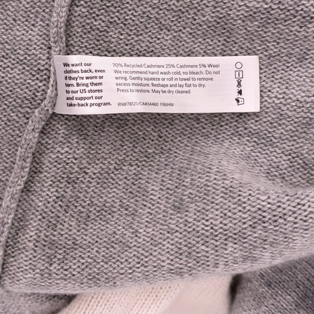 EILEEN FISHER Cashmere Wool Colorblock Sweater Boxy Fit Knitwear Knit Medium