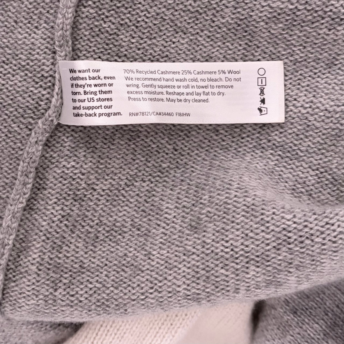 EILEEN FISHER Cashmere Wool Colorblock Sweater Boxy Fit Knitwear Knit Medium