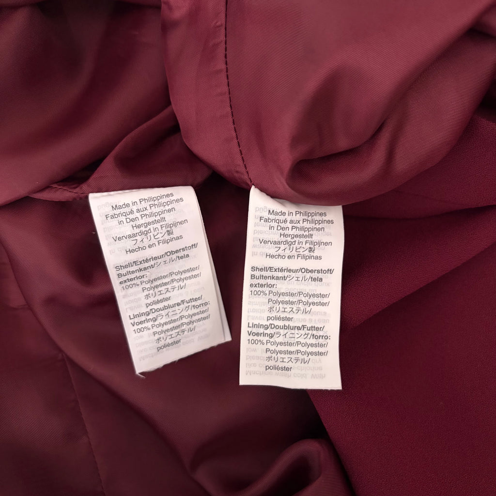 J. CREW 365 Crepe Cropped Top Pencil Skirt 2 Piece Set Skirt Burgundy Size 0