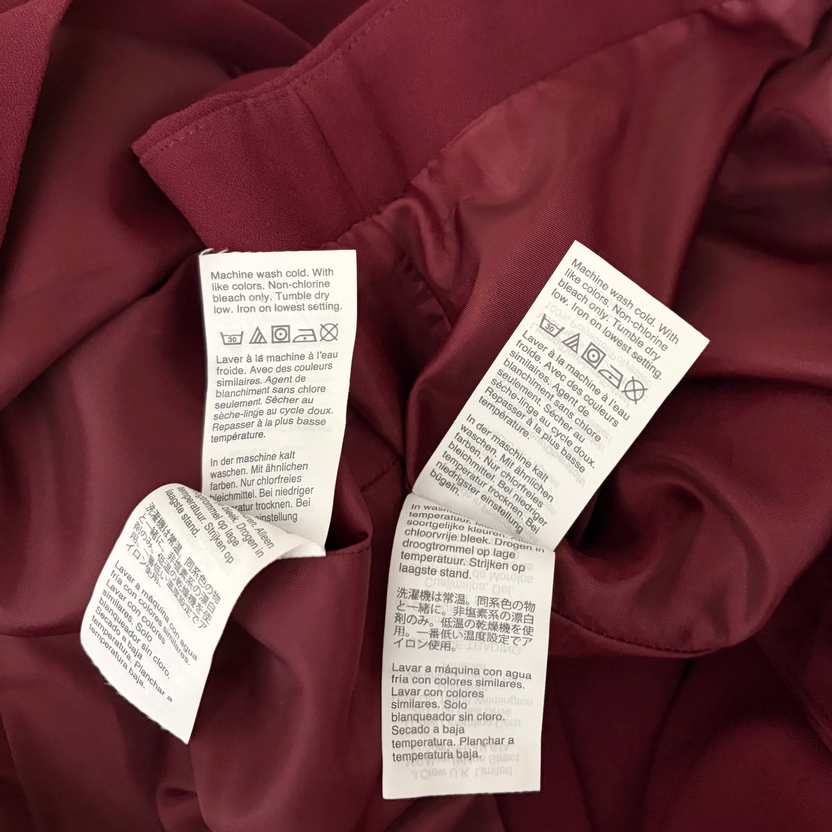 J. CREW 365 Crepe Cropped Top Pencil Skirt 2 Piece Set Skirt Burgundy Size 0