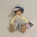 NWT Vintage 1993 PRECIOUS MOMENTS Dusty the Engineer Doll Train 16” 1043