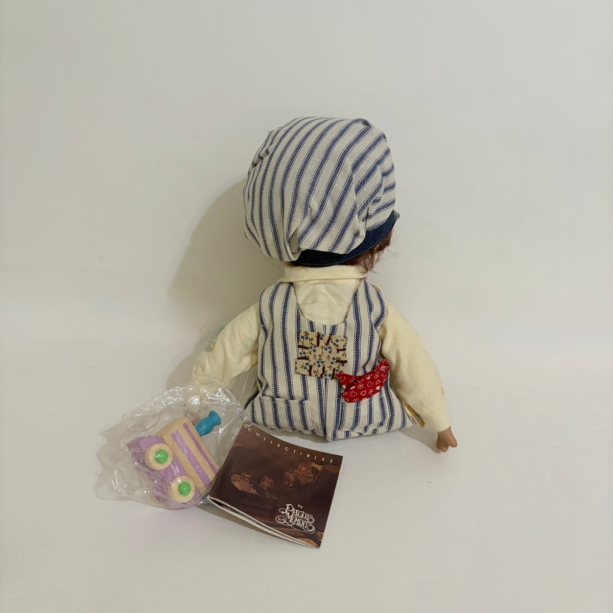 NWT Vintage 1993 PRECIOUS MOMENTS Dusty the Engineer Doll Train 16” 1043