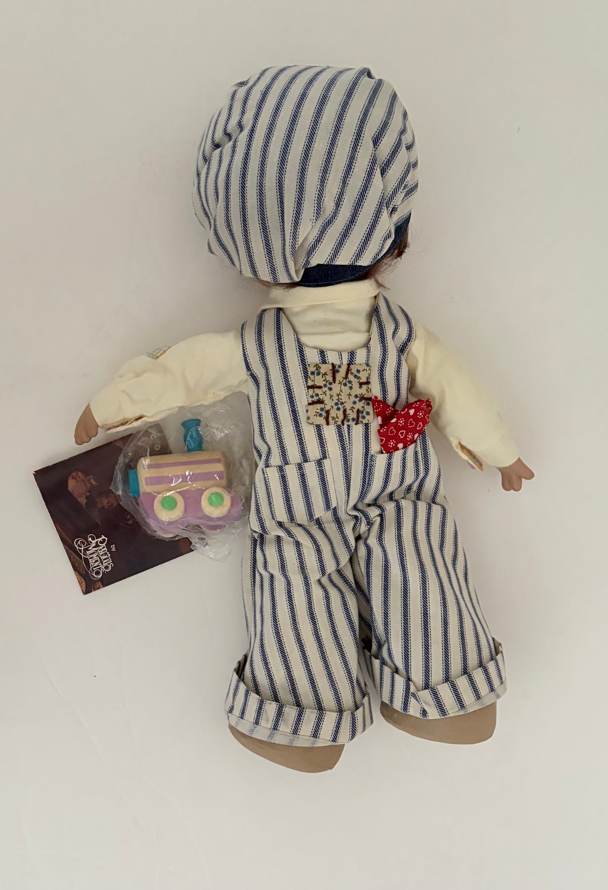 NWT Vintage 1993 PRECIOUS MOMENTS Dusty the Engineer Doll Train 16” 1043