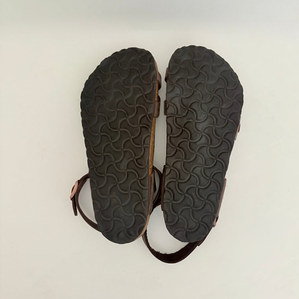 BIRKENSTOCK Yara Habana Oiled Leather Ankle Strap Sandals Bohemian Brown 37