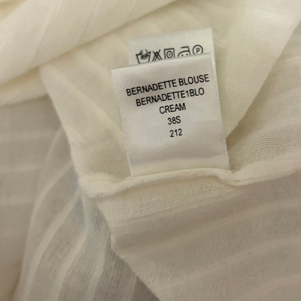 ANTIK BATIK Bernadette Embroidered Cotton Blouse White Boho Bohemian Small 38