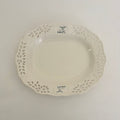 VAILLANCOURT Classical Christmas 11" Pierced Reindeer Platter Plate England Deer
