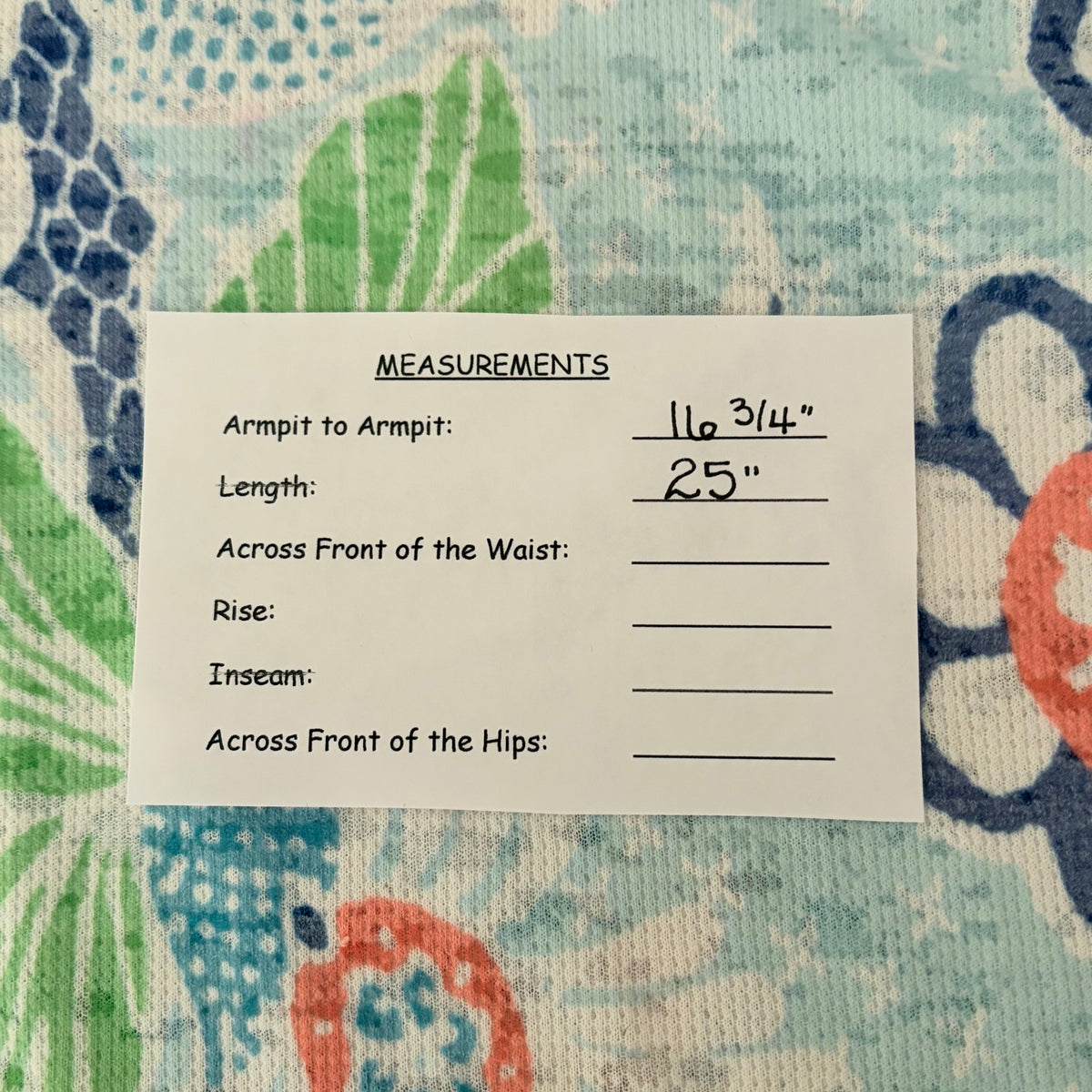 Sundance WHIMSY ROSE Aqua Coral Paisley Floral Baby Waffle Thermal Top Small USA
