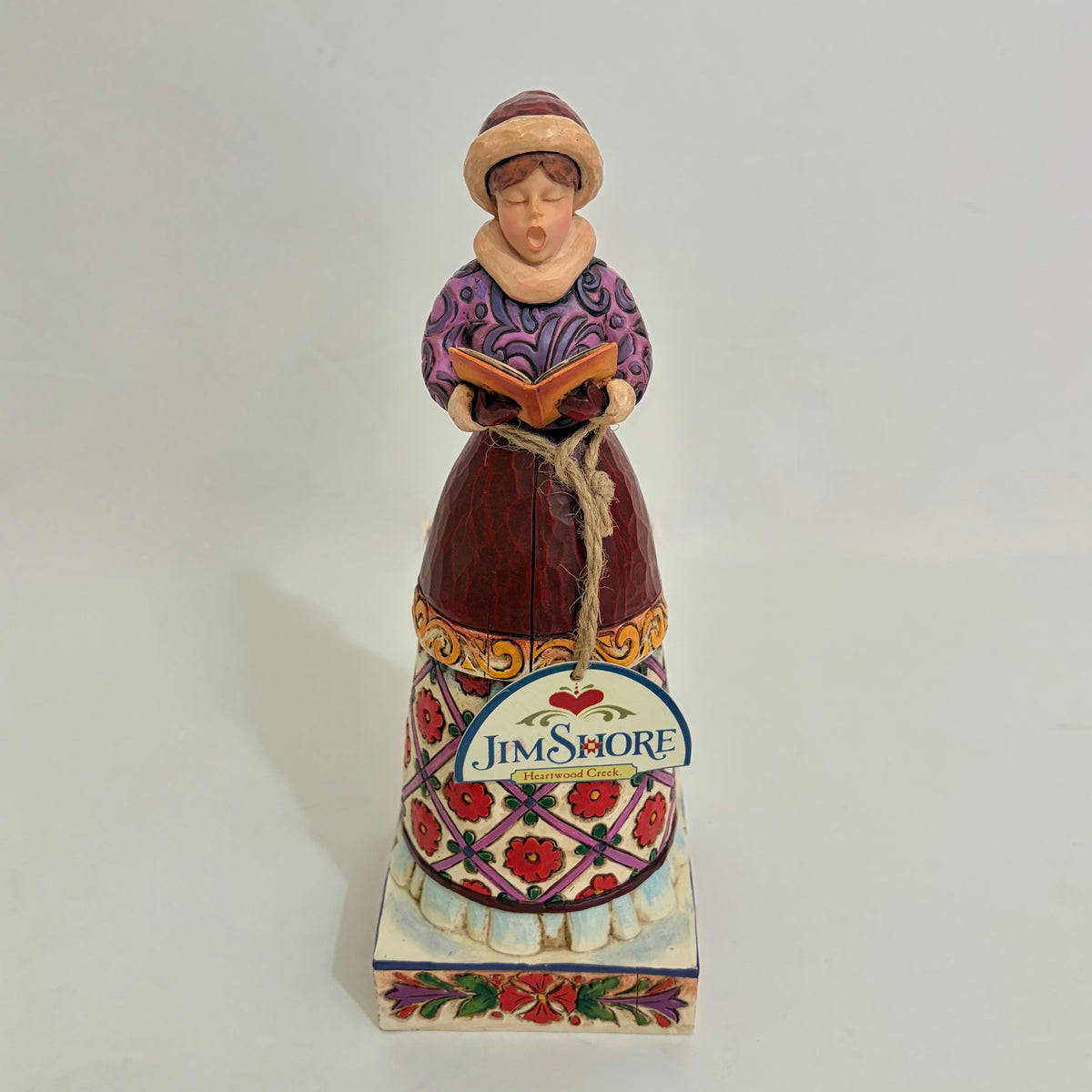 NWT!! JIM SHORE Heartwood Creek Girl Caroler 2006 Christmas Figurine Vintage