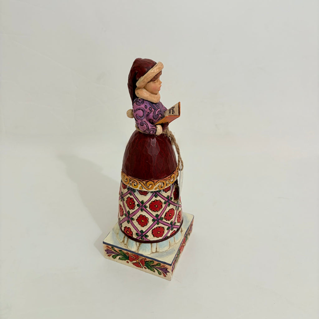 NWT!! JIM SHORE Heartwood Creek Girl Caroler 2006 Christmas Figurine Vintage