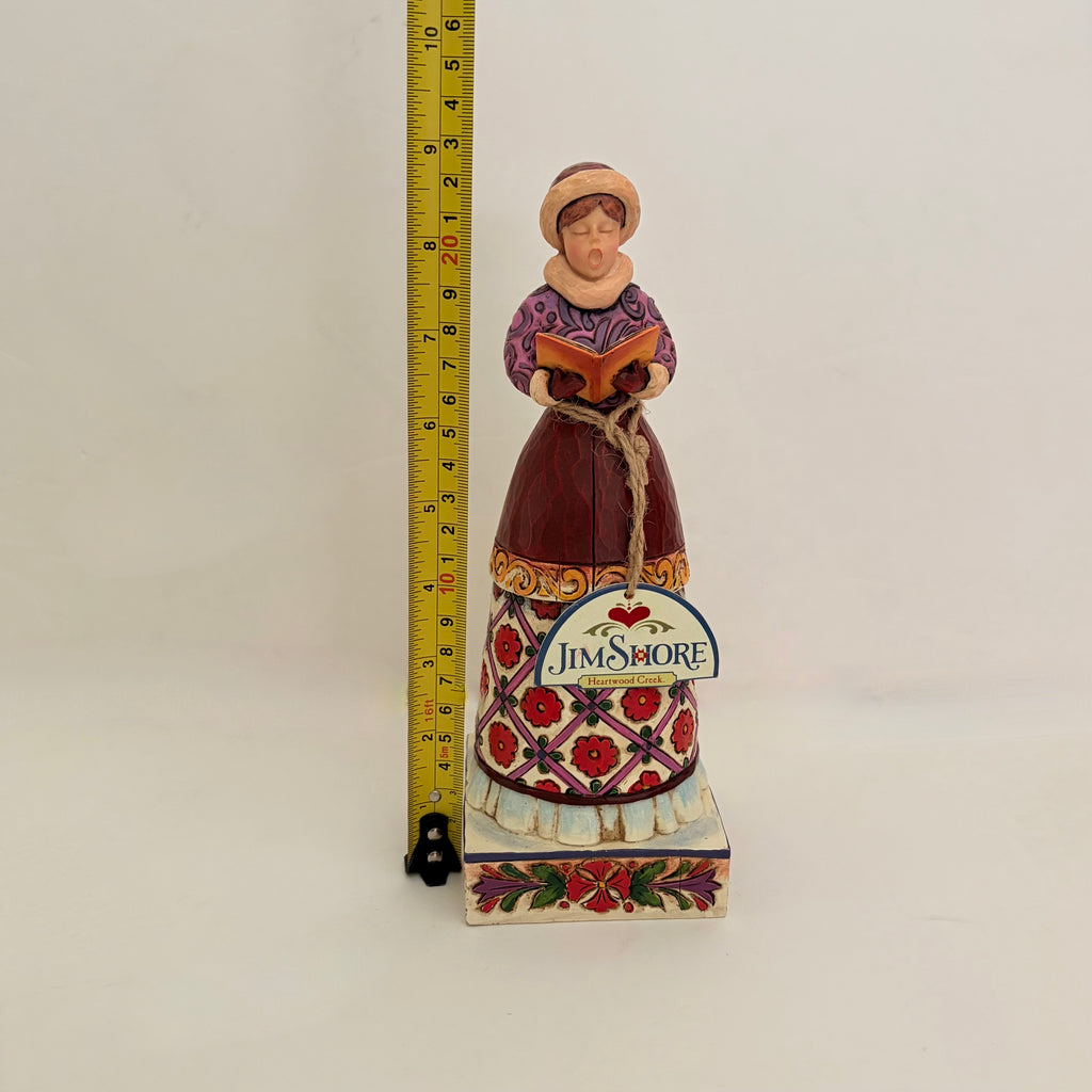 NWT!! JIM SHORE Heartwood Creek Girl Caroler 2006 Christmas Figurine Vintage