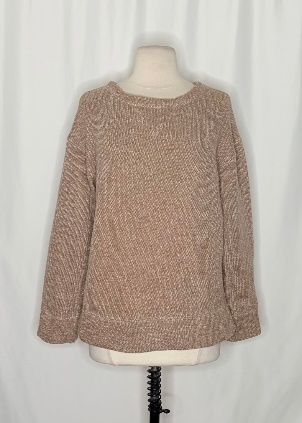 Anthropologie CP SHADES Pam Cotton Wool Sweatshirt Sweater Brown XS Made USA