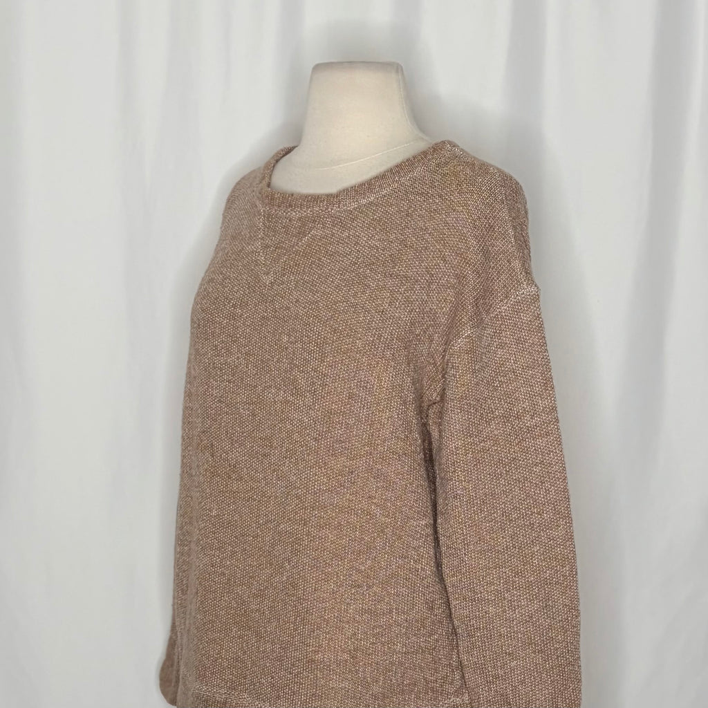 Anthropologie CP SHADES Pam Cotton Wool Sweatshirt Sweater Brown XS Made USA