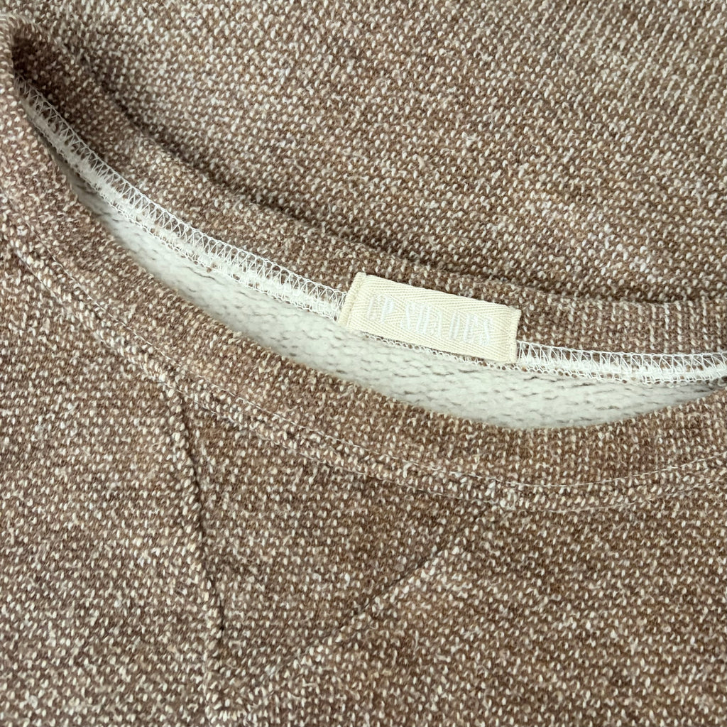 Anthropologie CP SHADES Pam Cotton Wool Sweatshirt Sweater Brown XS Made USA