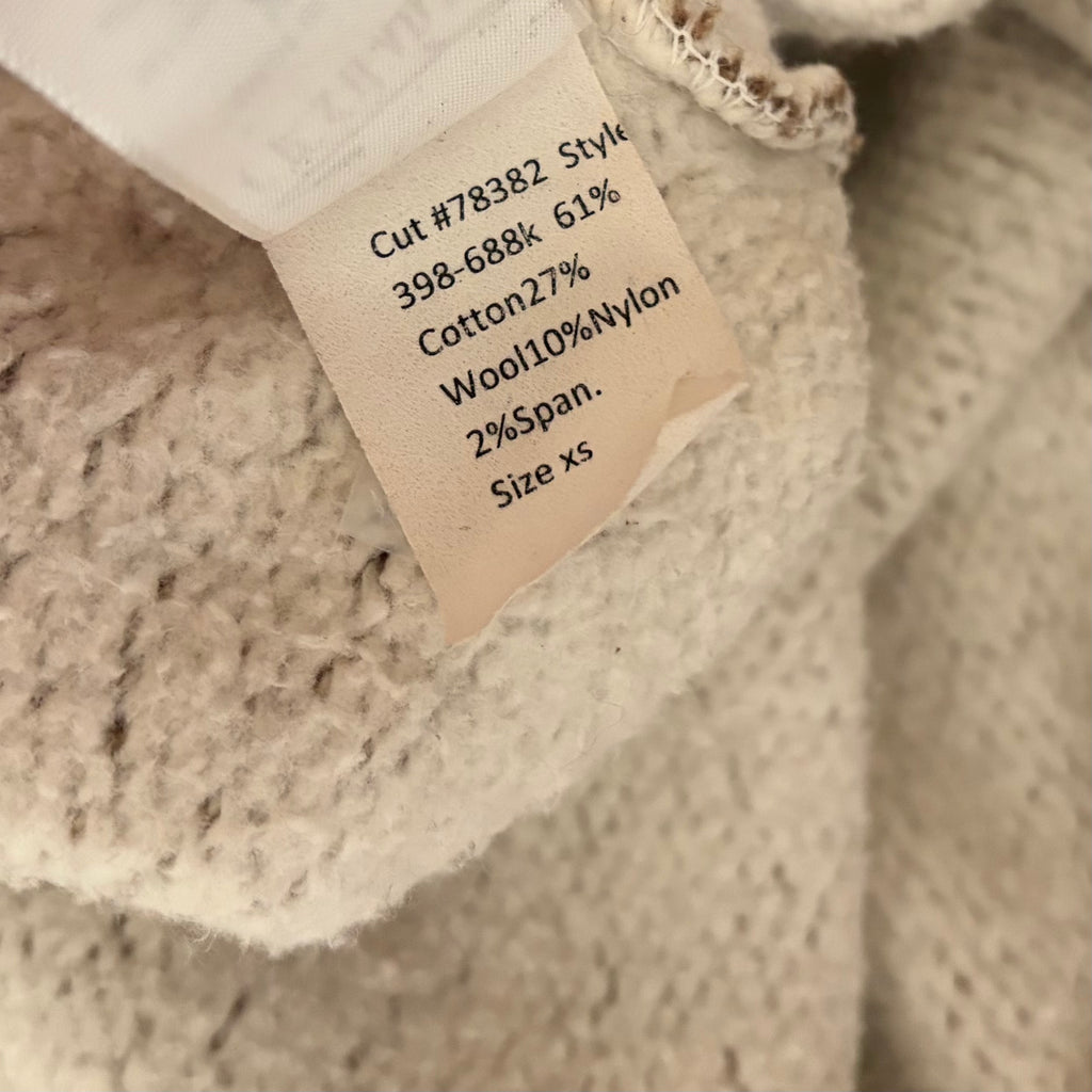 Anthropologie CP SHADES Pam Cotton Wool Sweatshirt Sweater Brown XS Made USA