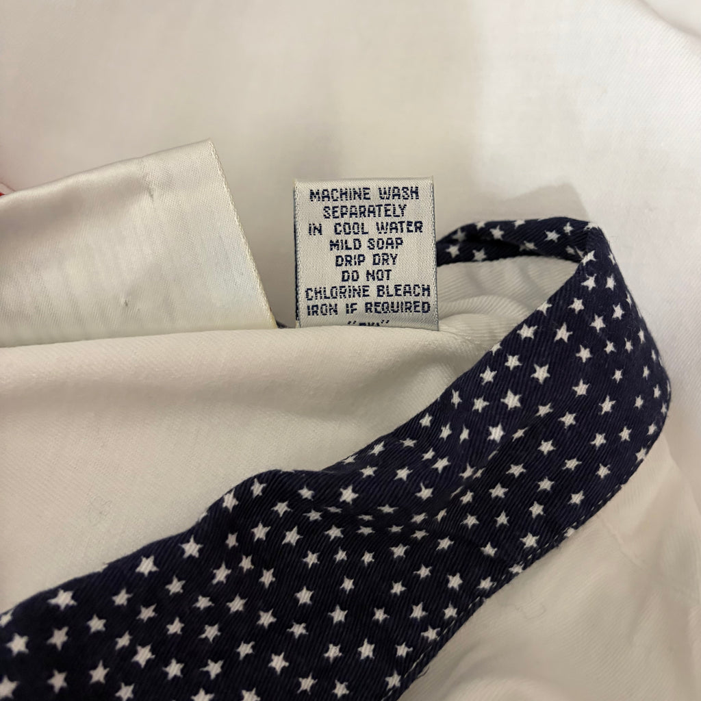 NWT!! Vintage BILL BLASS Woman Stars Stripes Patchwork Button Down Shirt  2X