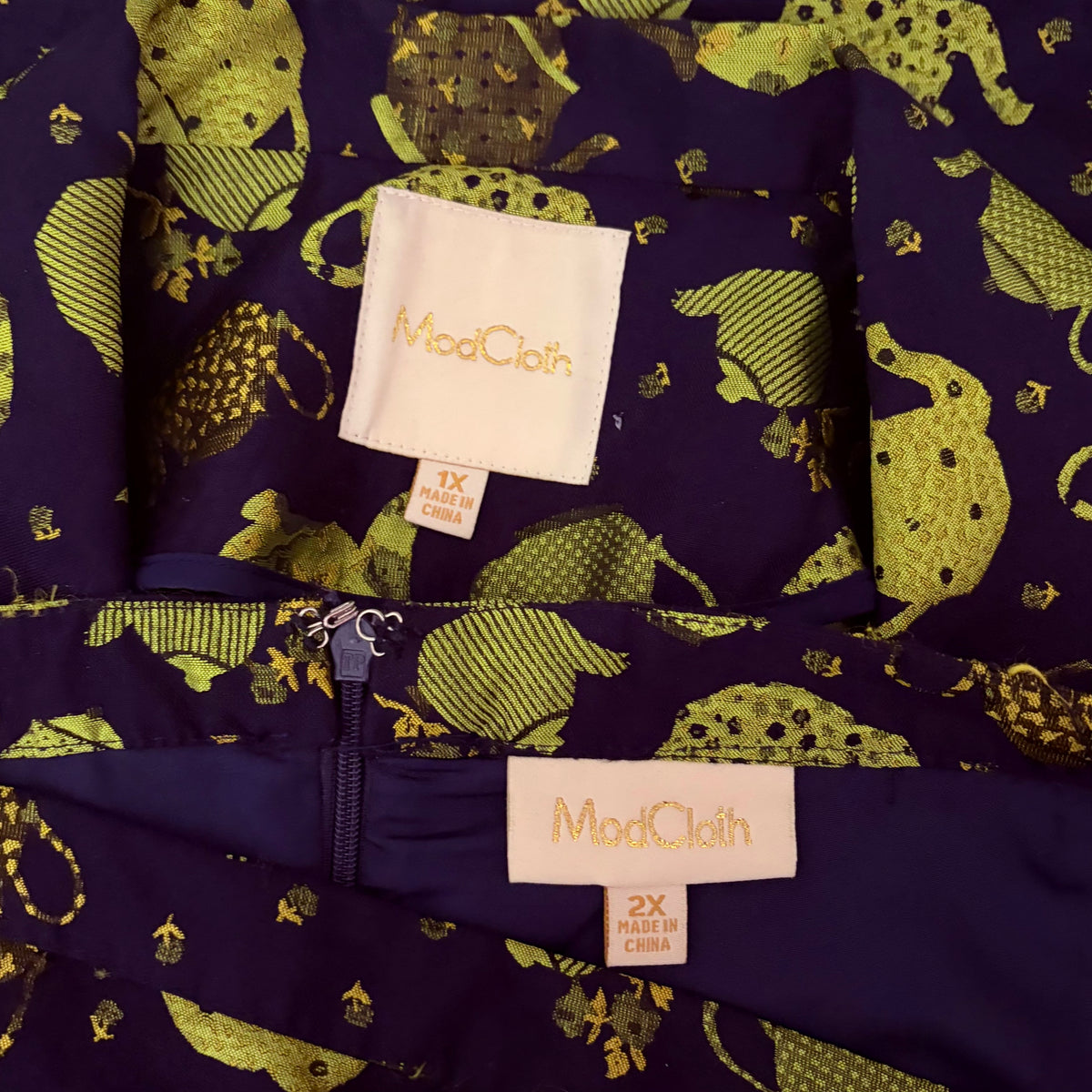 MODCLOTH Catch Your Fancy Teacup Alice in Wonderland Blazer Skirt Set 1X 2X