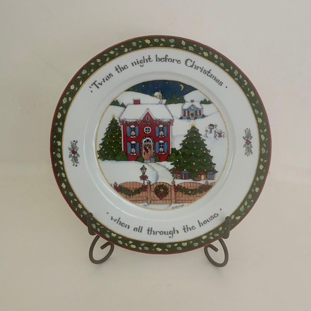 Vintage Susan Winget A Christmas Story Twas Night Before Plate