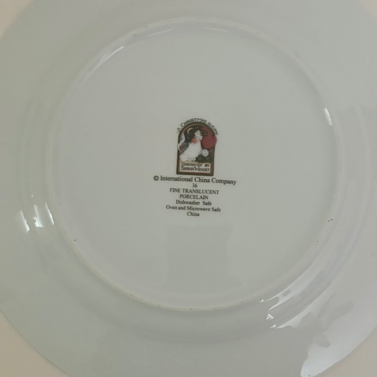 Vintage Susan Winget A Christmas Story Twas Night Before Plate