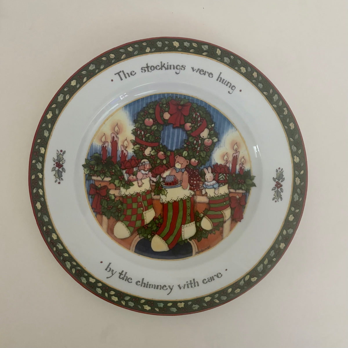Vintage Susan Winget A Christmas Story Stockings Plate