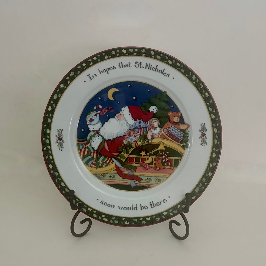 Vintage Susan Winget A Christmas Story St. Nicholas Plate