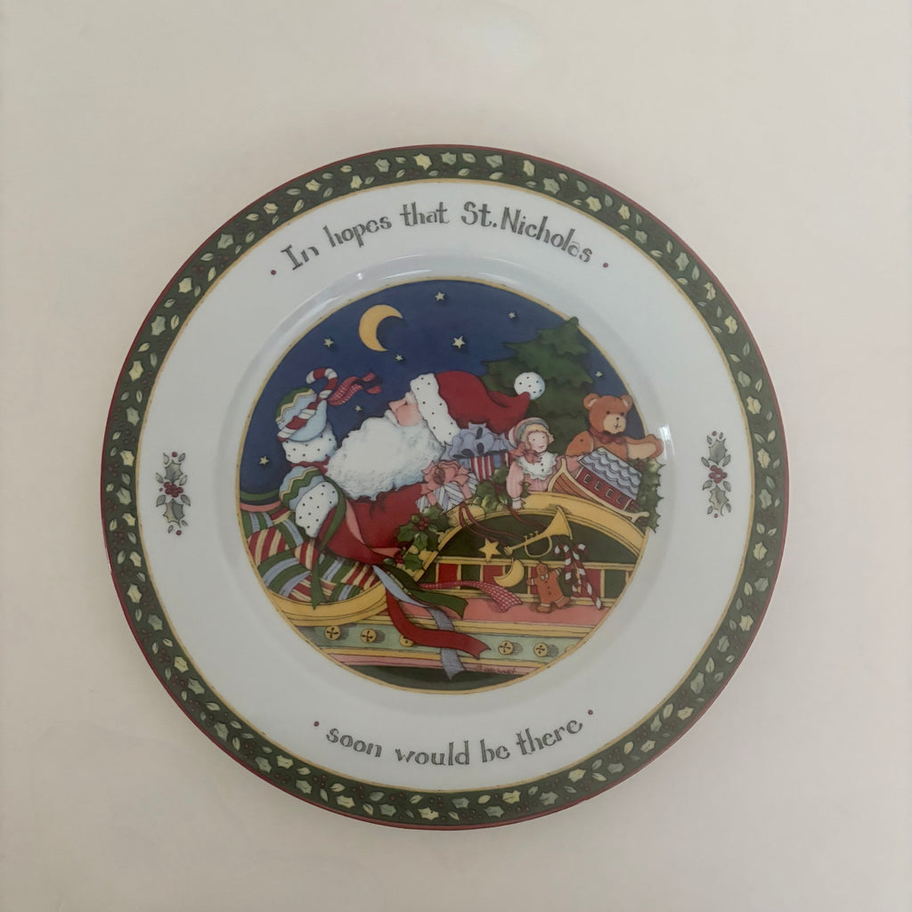 Vintage Susan Winget A Christmas Story St. Nicholas Plate