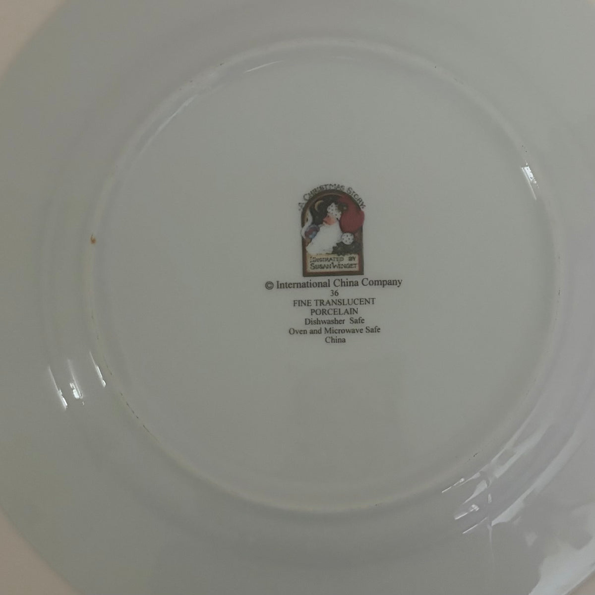 Vintage Susan Winget A Christmas Story St. Nicholas Plate