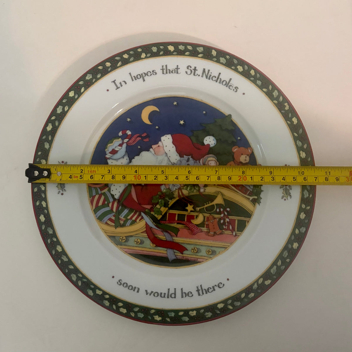 Vintage Susan Winget A Christmas Story St. Nicholas Plate