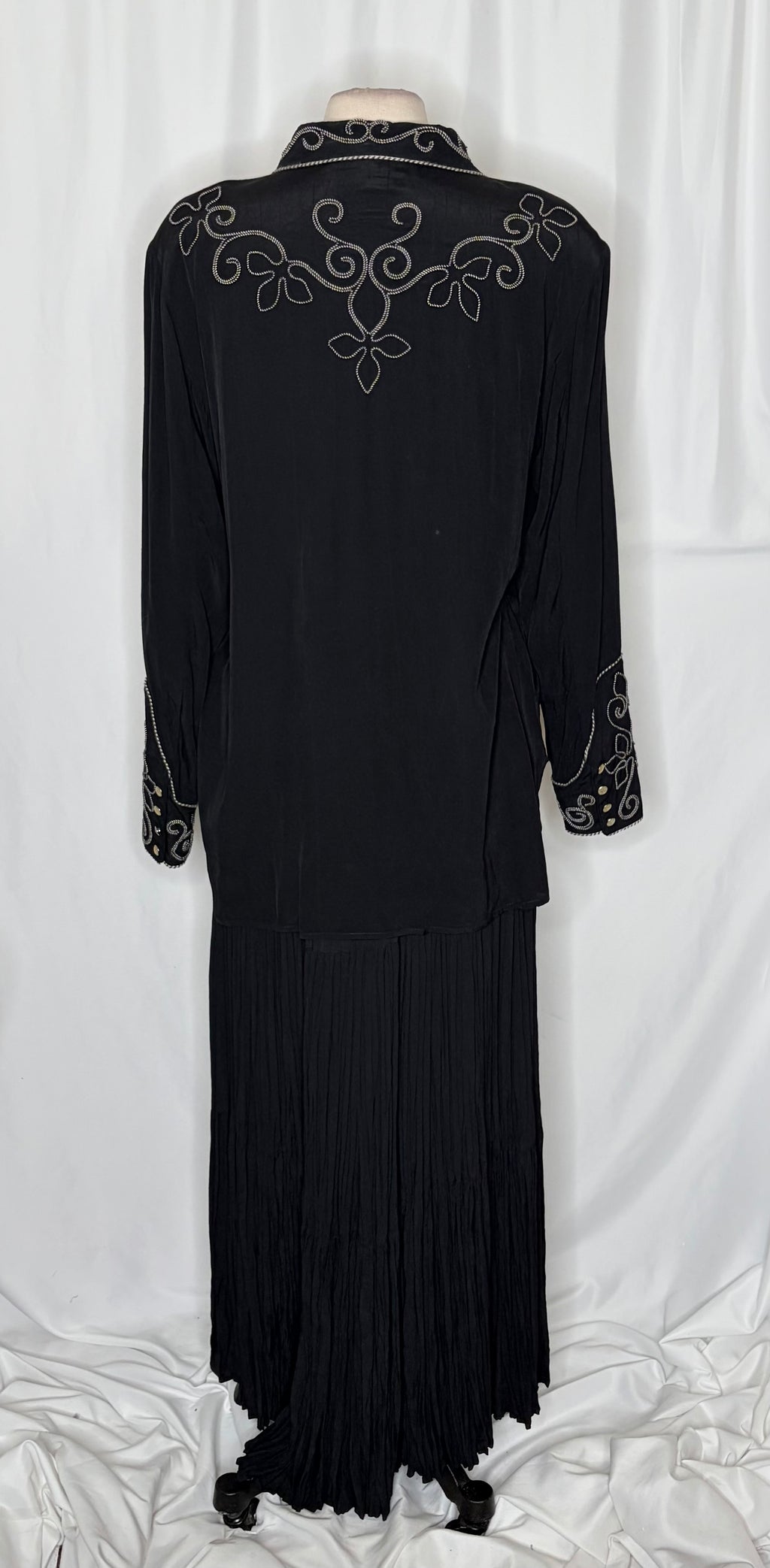 Double D Ranchwear Crinkle Top Maxi Skirt Set M/L