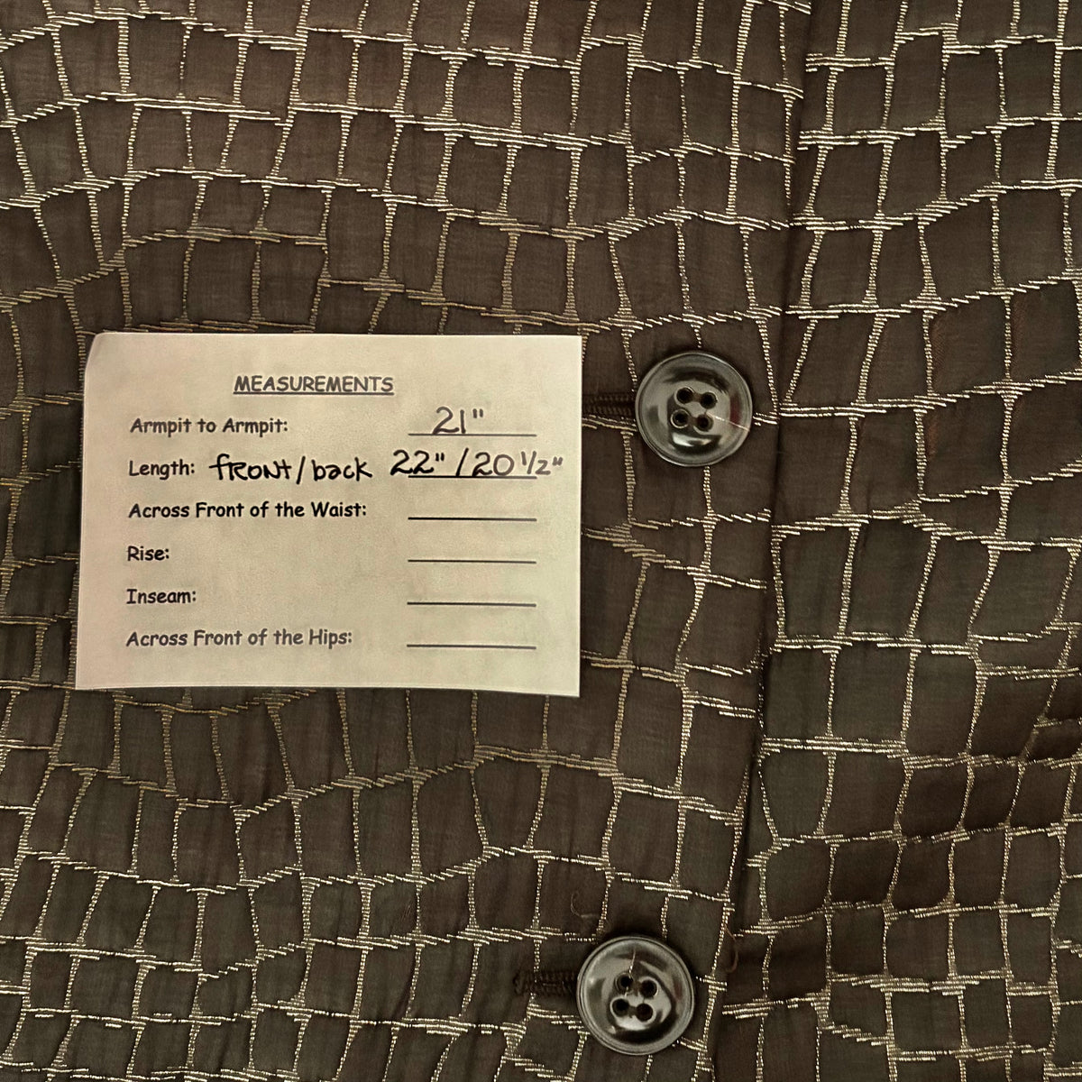 Armani Collezioni Metallic Collarless Jacket IT 50 NWOT