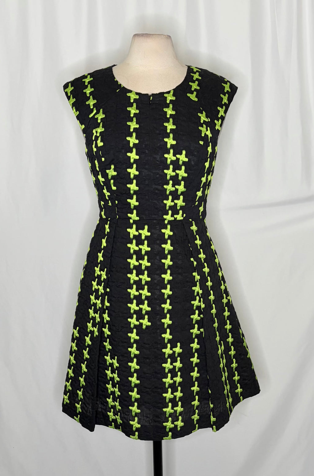 Milly Bergdorf Goodman Textured Fit & Flare Dress Size 8