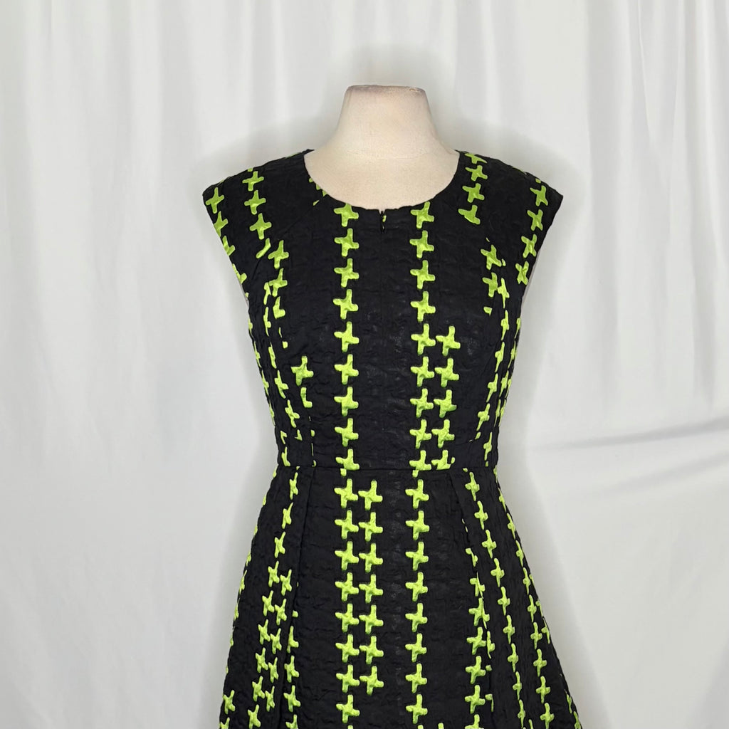 Milly Bergdorf Goodman Textured Fit & Flare Dress Size 8