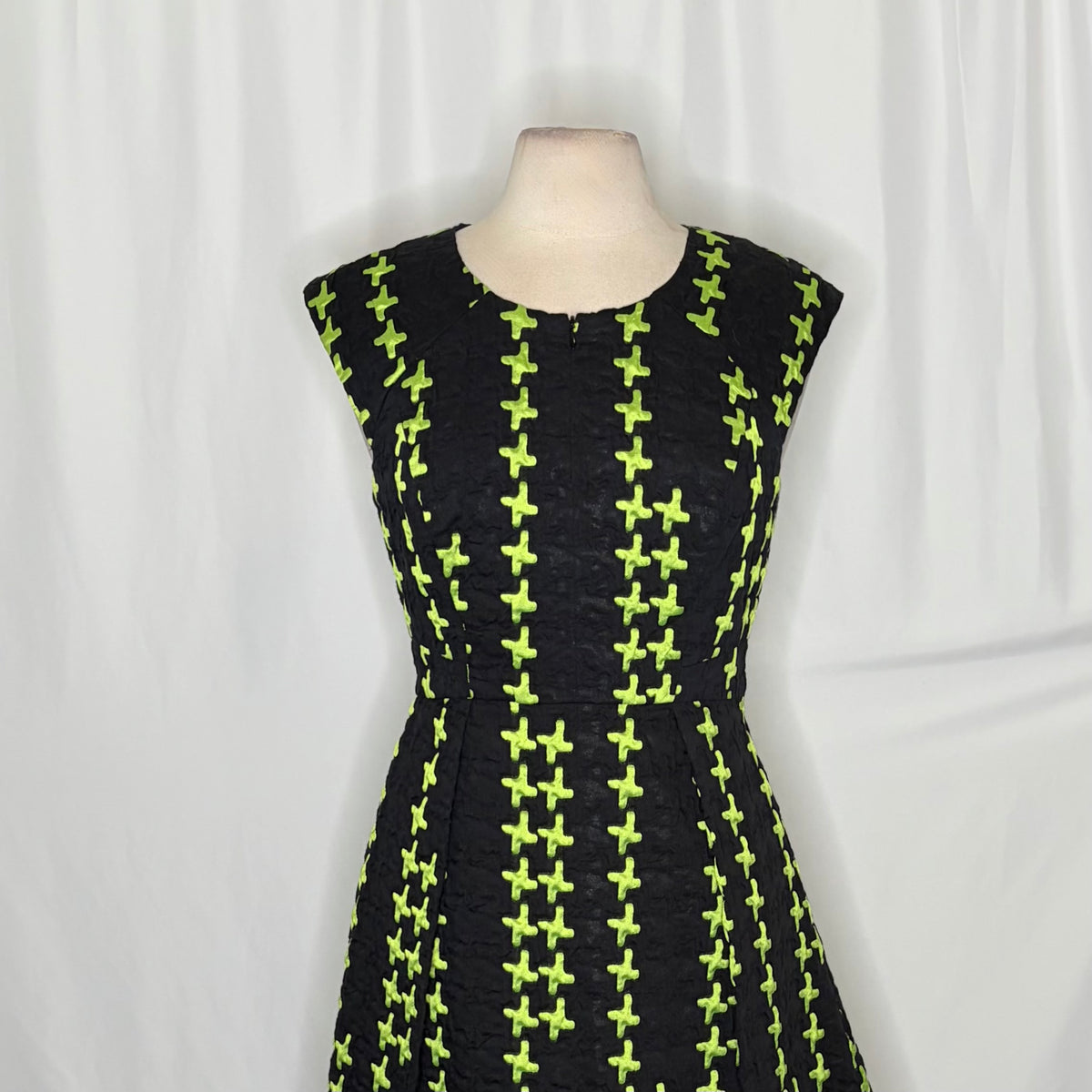 Milly Bergdorf Goodman Textured Fit & Flare Dress Size 8