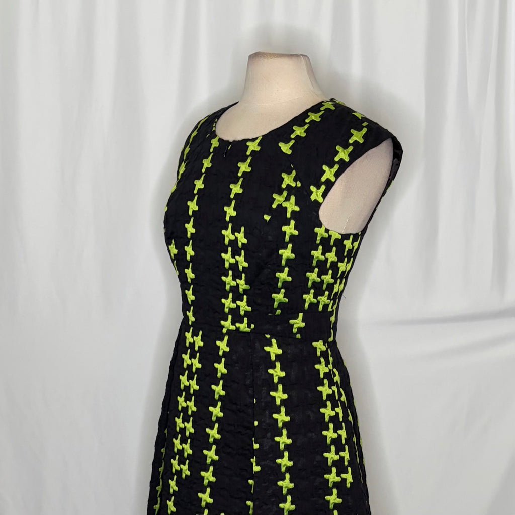 Milly Bergdorf Goodman Textured Fit & Flare Dress Size 8