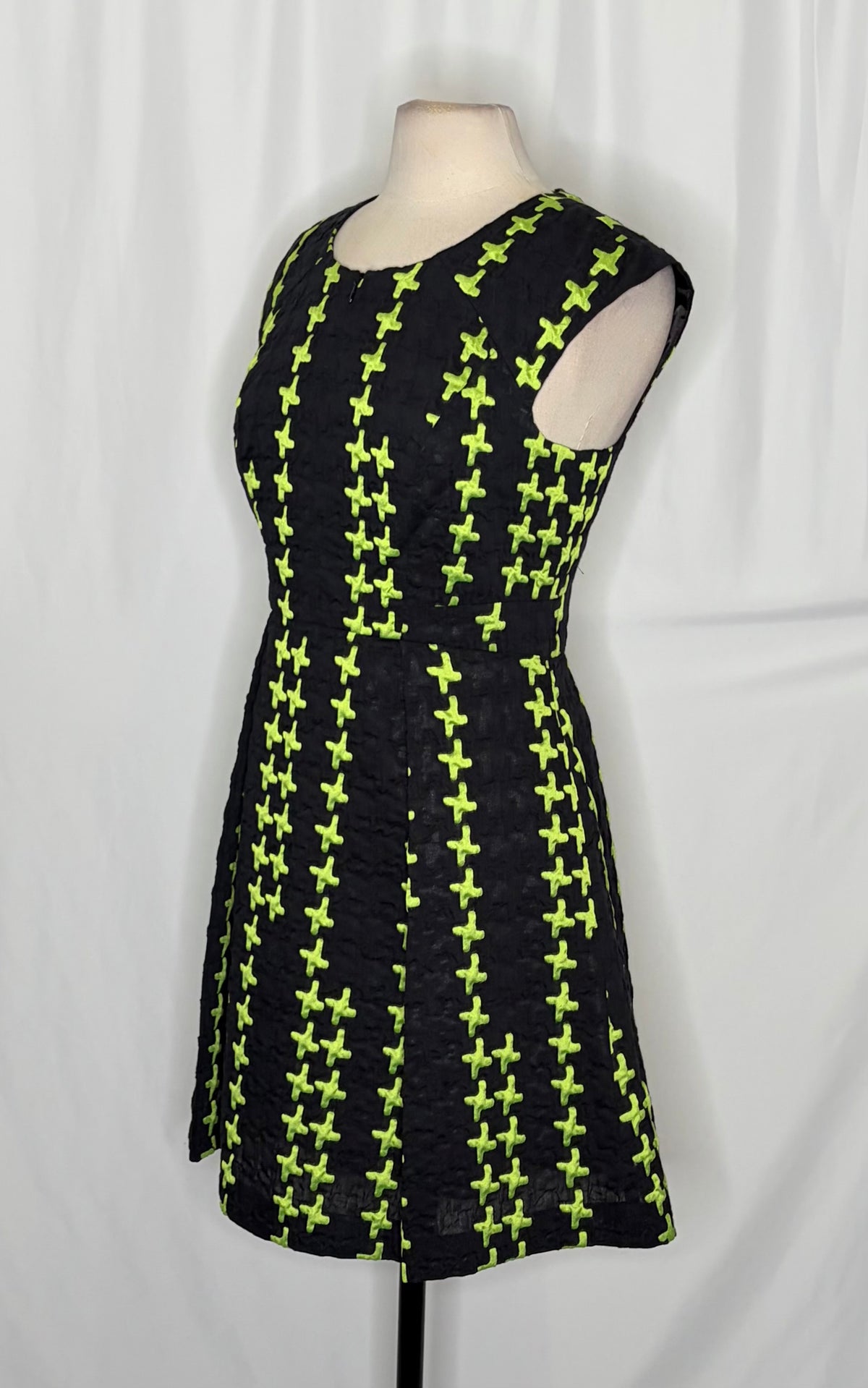 Milly Bergdorf Goodman Textured Fit & Flare Dress Size 8