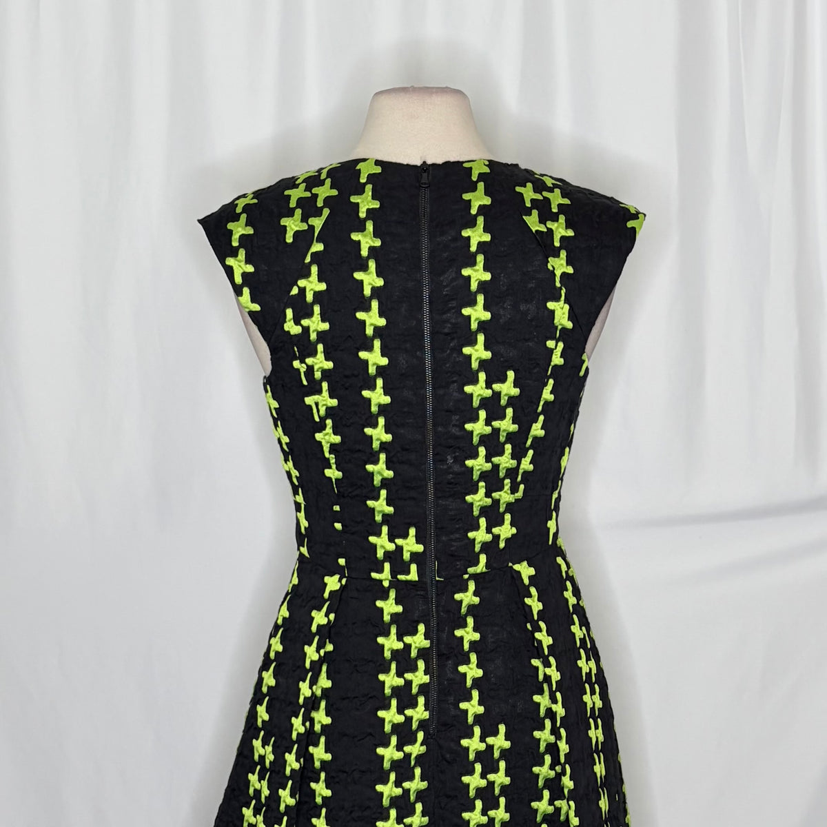 Milly Bergdorf Goodman Textured Fit & Flare Dress Size 8