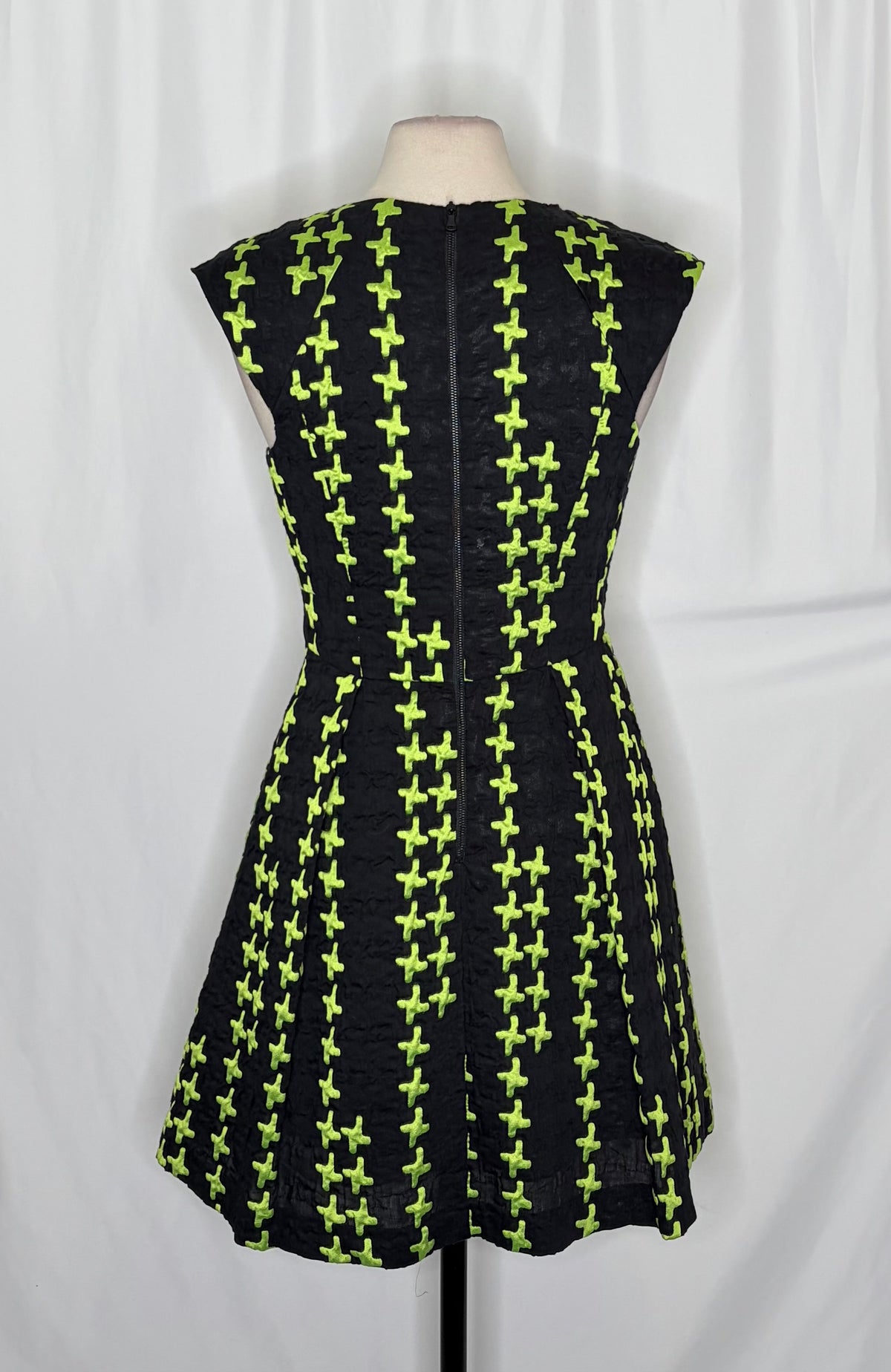 Milly Bergdorf Goodman Textured Fit & Flare Dress Size 8