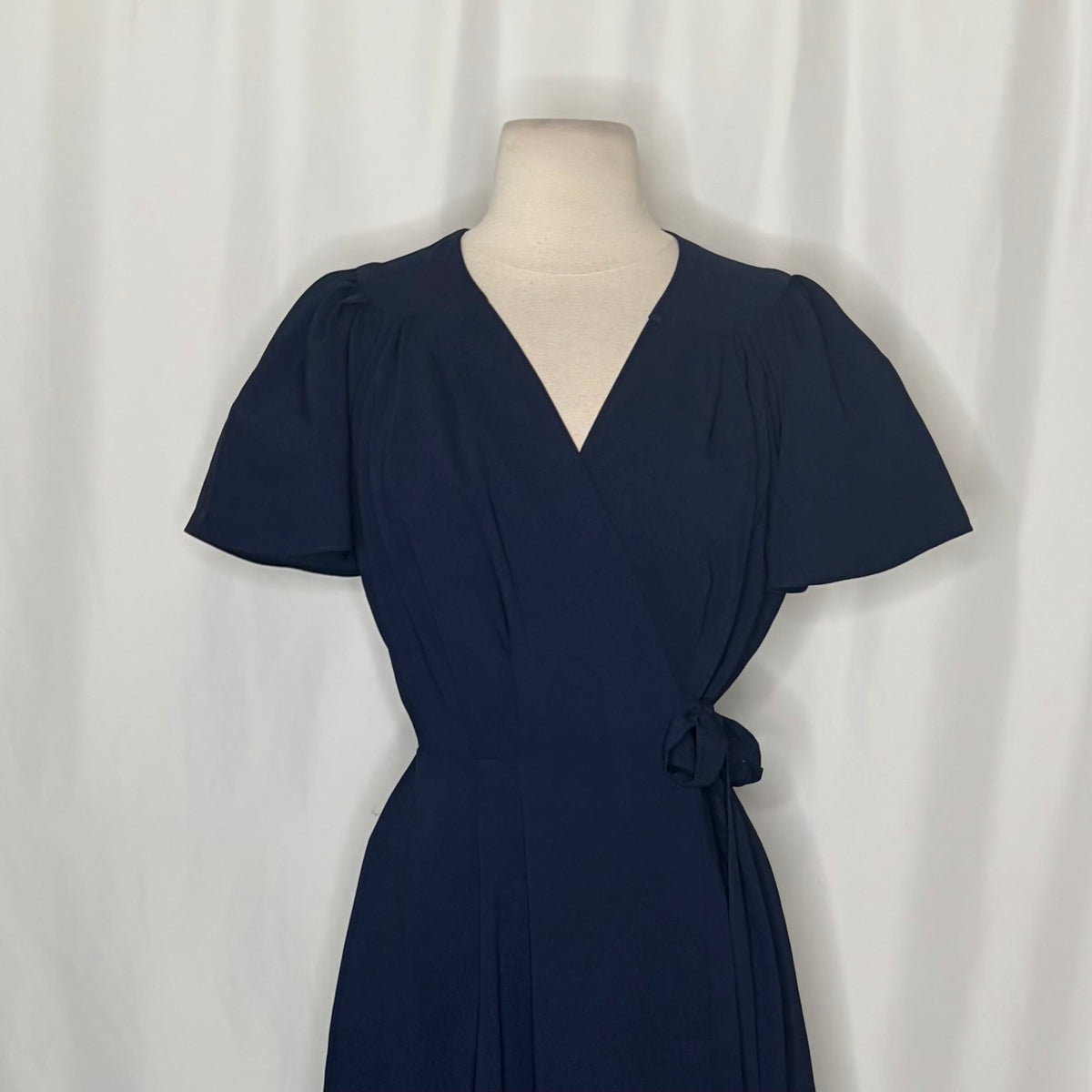 Gal Meets Glam Kinsley Navy Wrap Dress 2
