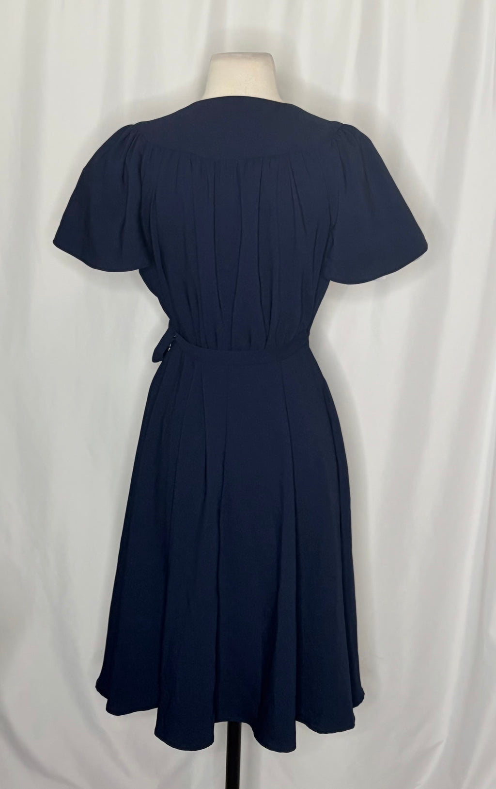 Gal Meets Glam Kinsley Navy Wrap Dress 2