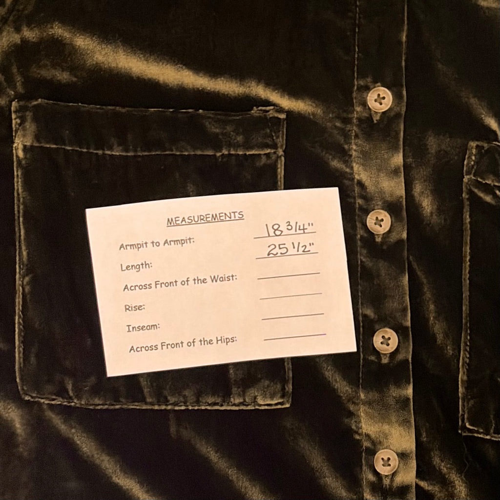 Anthropologie Pilcro Hadley Velvet Buttondown XSP