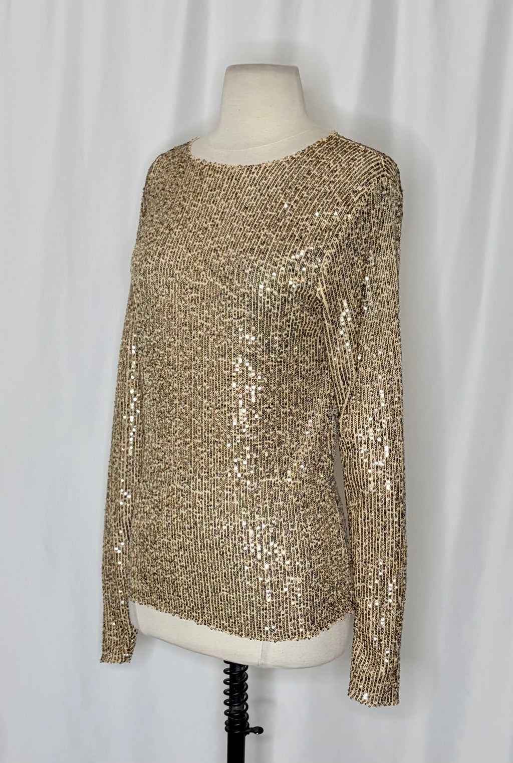 Free People Intimately Gold Rush Sequin Top Small