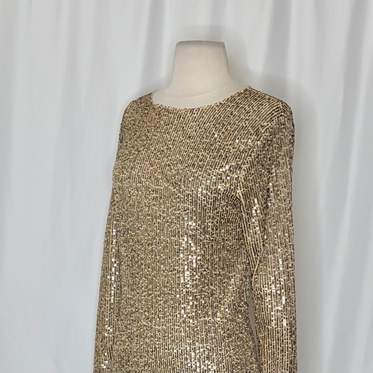 Free People Intimately Gold Rush Sequin Top Small