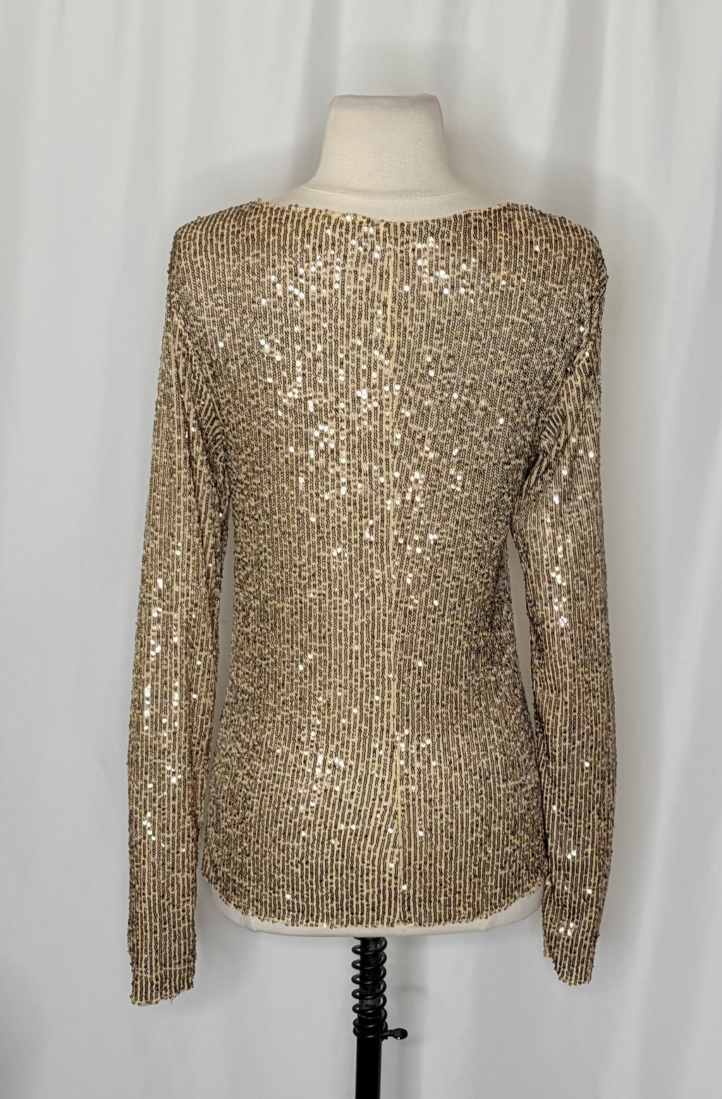 Free People Intimately Gold Rush Sequin Top Small