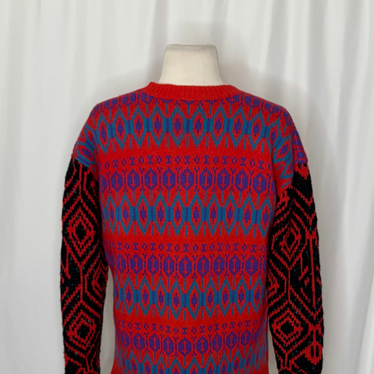 J.Crew Lambswool Fair Isle Geometric Sweater XS